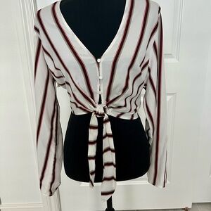 Forever 21 Contemporary Striped Shirt -XL